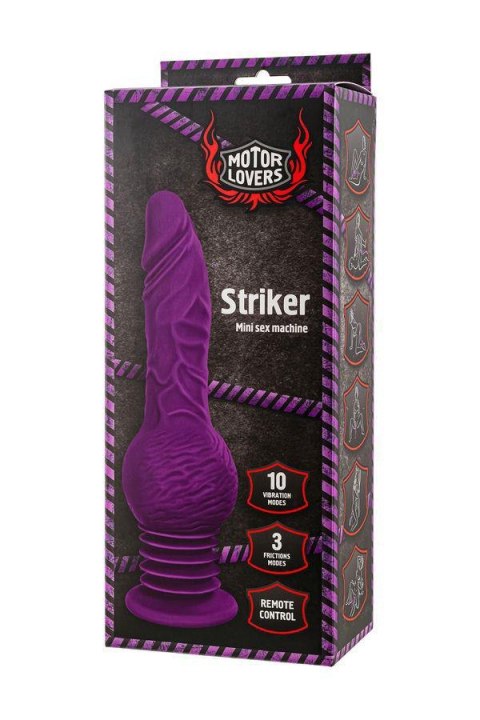 Mini sex machine Striker, MotorLovers with remote control, silicone, ABS, 23.5cm TOYFA - Boys of Toys Sp. z o.o. (dystrybutor)