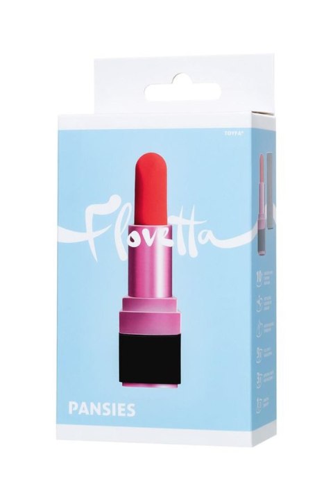 Mini-vibrator Flovetta by Toyfa PANSIES, ABS plastic, black, 9 cm TOYFA - Boys of Toys Sp. z o.o. (dystrybutor)