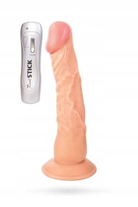 RealStick TOYFA Nude realistic Vibrator, 7 vibration modes, 22.5 cm TOYFA - Boys of Toys Sp. z o.o. (dystrybutor)
