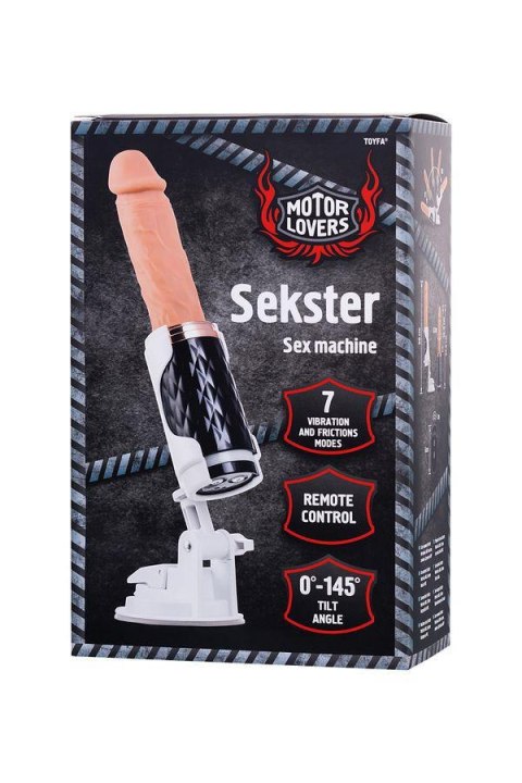 Sex machine Sekster, MotorLovers, ABS, black, 29 cm TOYFA - Boys of Toys Sp. z o.o. (dystrybutor)