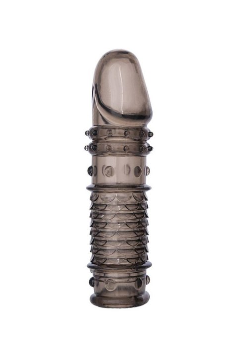 ToyFa XLover, Penis sleeve, for enlargement, TPE, transparent black, 13.5 cm TOYFA - Boys of Toys Sp. z o.o. (dystrybutor)