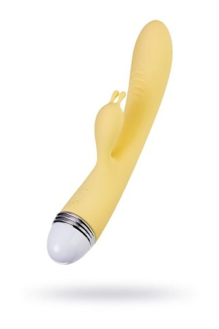 Vibrator with clitoral stimulator Flovetta by Toyfa Aster, silicone, yellow, 22 cm TOYFA - Boys of Toys Sp. z o.o. (dystrybutor)