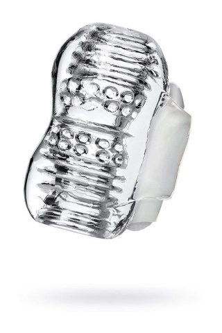 Lingam Khani, Vibrating Masturbator, TPE, Transparent, 9 cm TOYFA - Boys of Toys Sp. z o.o. (dystrybutor)