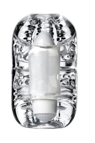 Lingam Khani, Vibrating Masturbator, TPE, Transparent, 9 cm TOYFA - Boys of Toys Sp. z o.o. (dystrybutor)