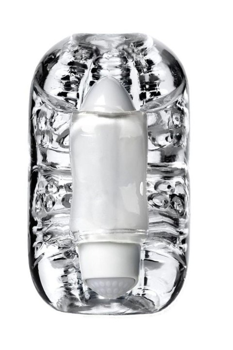Lingam Khani, Vibrating Masturbator, TPE, Transparent, 9 cm TOYFA - Boys of Toys Sp. z o.o. (dystrybutor)