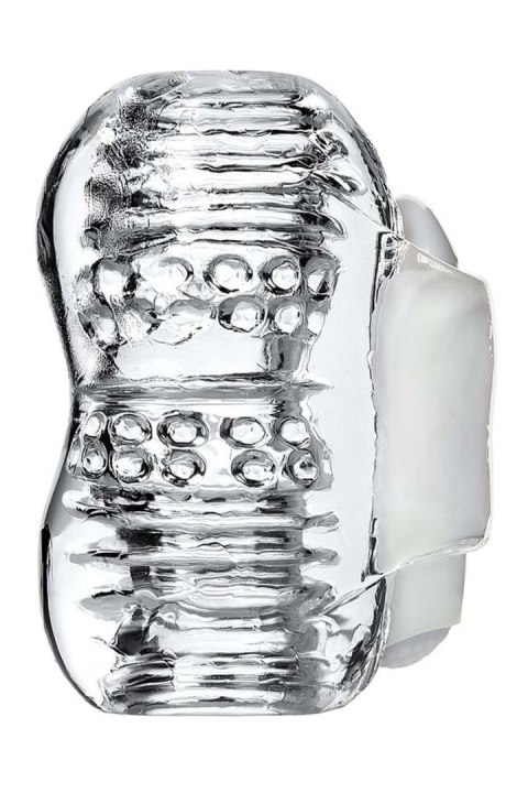 Lingam Khani, Vibrating Masturbator, TPE, Transparent, 9 cm TOYFA - Boys of Toys Sp. z o.o. (dystrybutor)