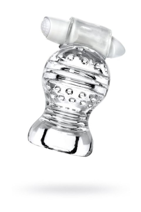 Lingam Shakti, Vibrating Masturbator, TPE, Transparent, 9 cm TOYFA - Boys of Toys Sp. z o.o. (dystrybutor)