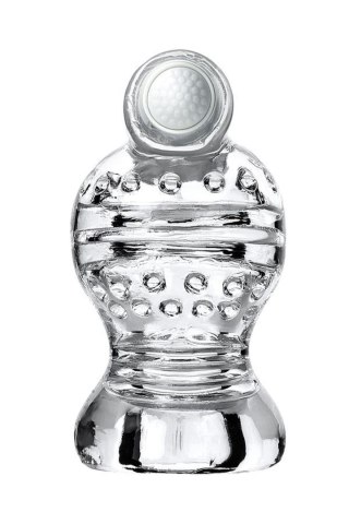 Lingam Shakti, Vibrating Masturbator, TPE, Transparent, 9 cm TOYFA - Boys of Toys Sp. z o.o. (dystrybutor)