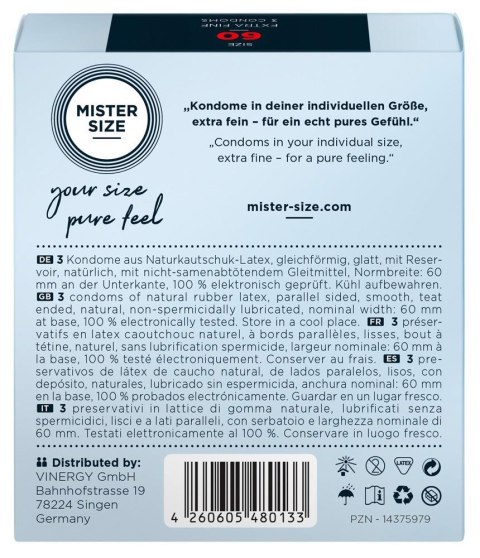Mister Size 60mm pack of 3 ORION