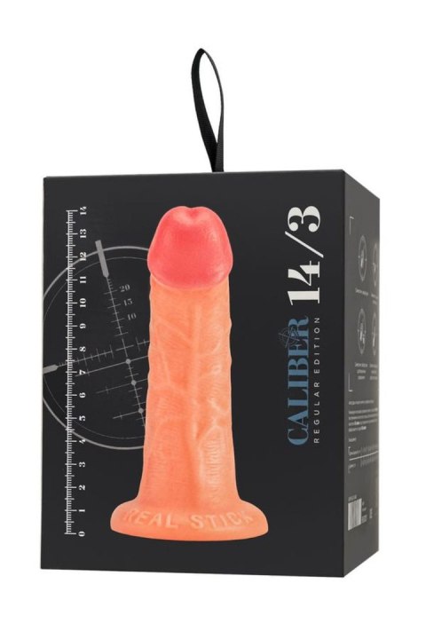 Realistic dildo Caliber 14/3 , PVC, flesh, length 14cm, diameter 3cm TOYFA - Boys of Toys Sp. z o.o. (dystrybutor)