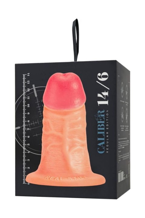 Realistic dildo Caliber 14/6 , PVC, flesh, length 14cm, diameter 6cm TOYFA - Boys of Toys Sp. z o.o. (dystrybutor)