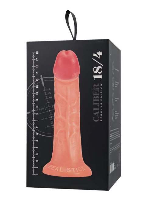 Realistic dildo Caliber 18/4 , PVC, flesh, length 18cm, diameter 4cm TOYFA - Boys of Toys Sp. z o.o. (dystrybutor)