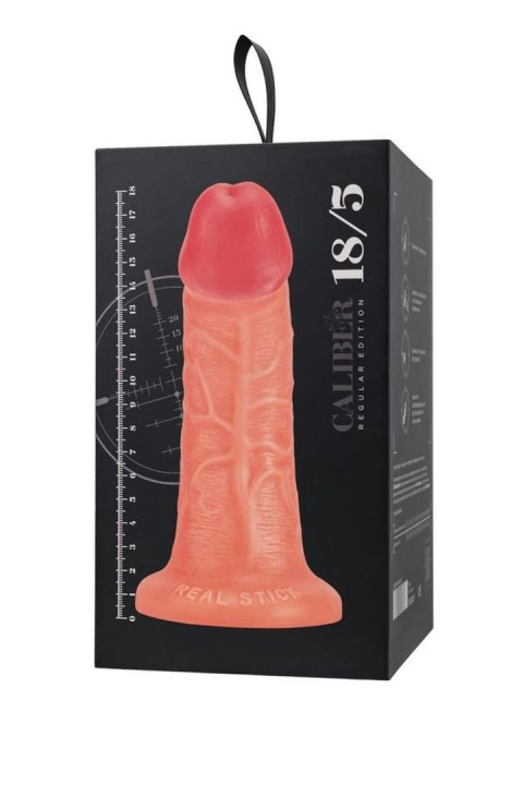 Realistic dildo Caliber 18/5 , PVC, flesh, length 18cm, diameter 5cm TOYFA - Boys of Toys Sp. z o.o. (dystrybutor)