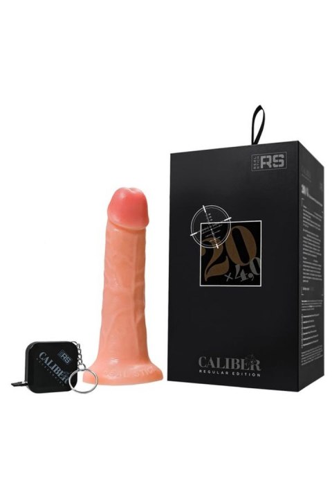 Realistic dildo Caliber 20/4 , PVC, flesh, length 20cm, diameter 4cm TOYFA - Boys of Toys Sp. z o.o. (dystrybutor)