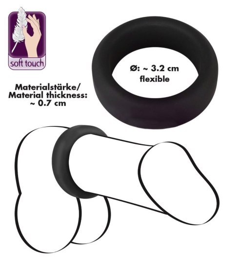Black Velvets Cock Ring 3.2 cm ORION