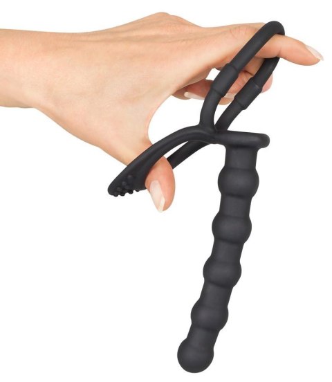 Black Velvets Cock & ball ring ORION