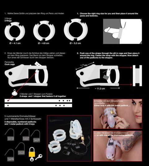Cock Cage Set 15 pcs. ORION