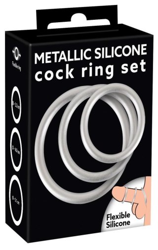 Metallic Silicone Cock ring se ORION
