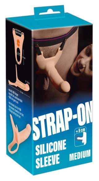 Silicone Strap-on +5cm medium ORION