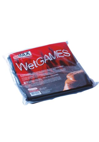 BDSM-SexMAX WetGAMES Sex sheet, 180 x 220 cm, black JOYDIVISION international AG