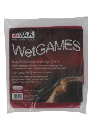 BDSM-SexMAX WetGAMES Sex sheet, 180 x 220 cm, red JOYDIVISION international AG