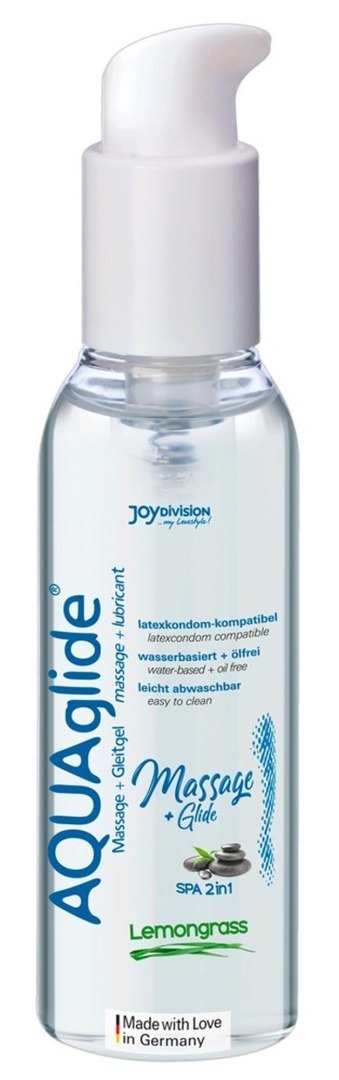 Żel/sprej-AQUAglide Massage+Glide Lemongrass, 200ml JOYDIVISION international AG