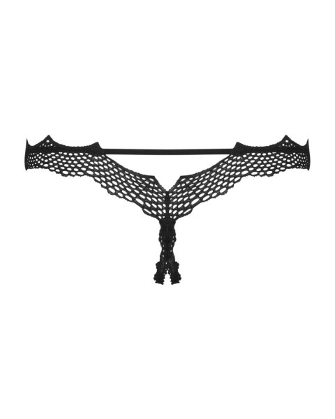 Bielizna-Bravelle stringi otwarte czarne S/M Obsessive - Amocarat Sp. z o.o.