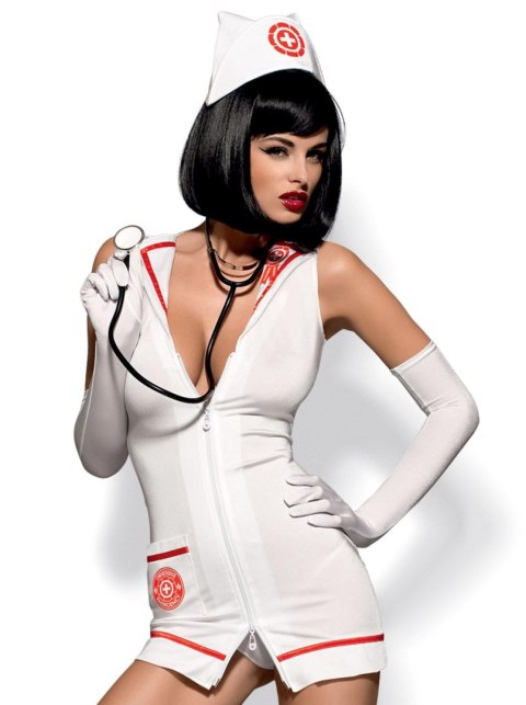 Bielizna-Emergency dress kostium S/M + stetoskop Obsessive - Amocarat Sp. z o.o.