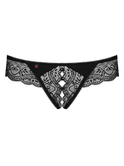 Bielizna- Miamor stringi otwarte czarne XXL Obsessive - Amocarat Sp. z o.o.