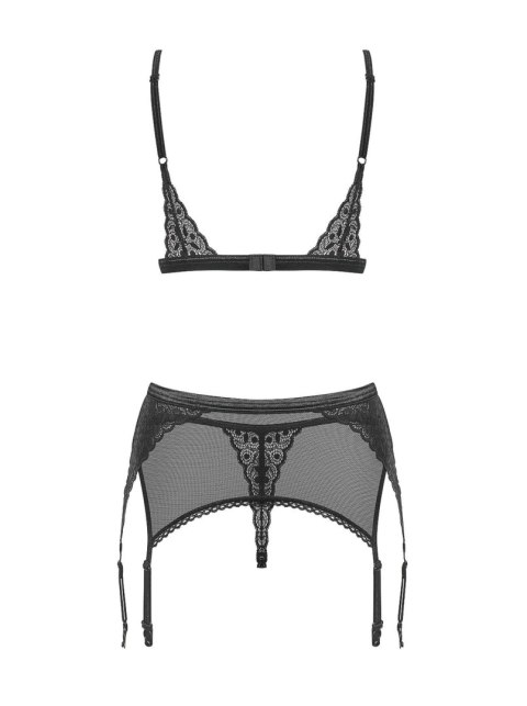 Bielizna-Shibu komplet 3-częściowy czarny S/M Obsessive - Amocarat Sp. z o.o.