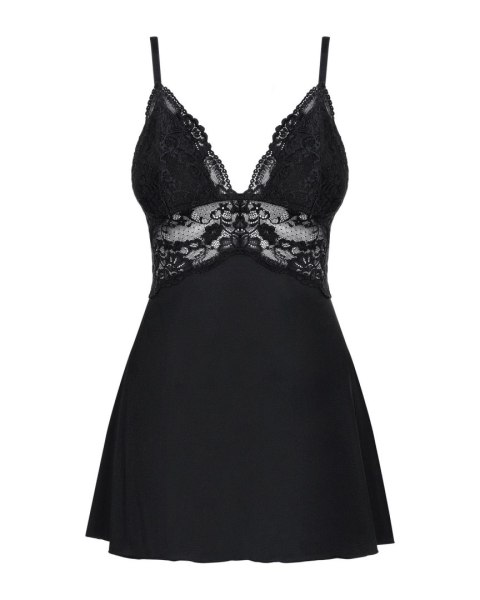 Bielizna-810-BAB-1 babydoll i stringi czarna S/M Obsessive - Amocarat Sp. z o.o.