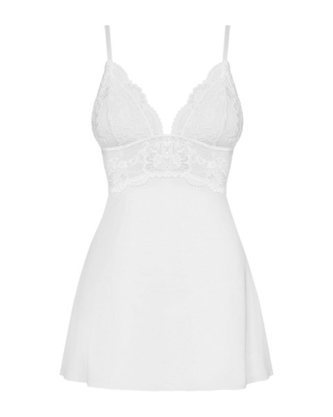 Bielizna-810-BAB-2 babydoll i stringi biała S/M Obsessive - Amocarat Sp. z o.o.