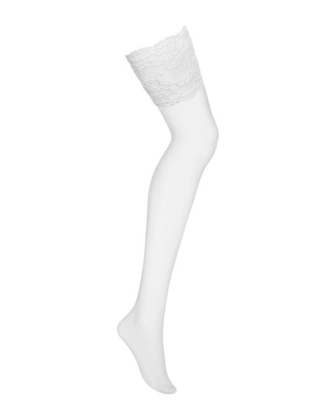 Bielizna-810-STO-2 pończochy białe S/M Obsessive - Amocarat Sp. z o.o.