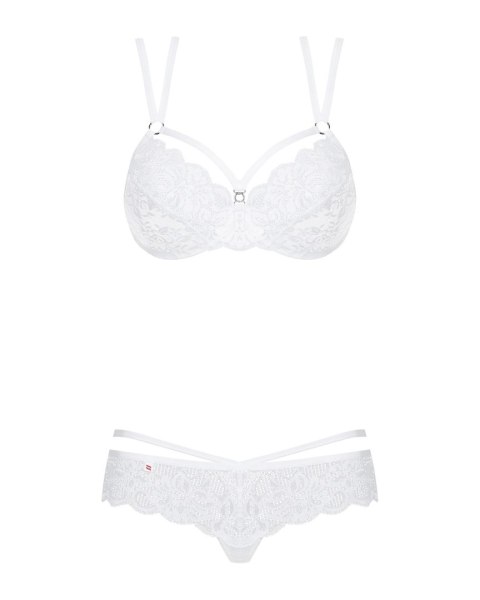Bielizna-860-SET-2 komplet 2-częściowy biały L/XL Obsessive - Amocarat Sp. z o.o.