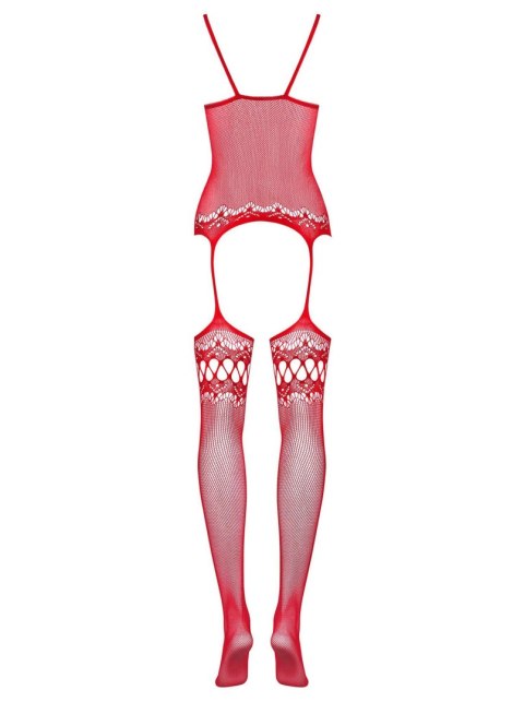 Bielizna-Bodystocking F214 czerwony S/M/L Obsessive - Amocarat Sp. z o.o.