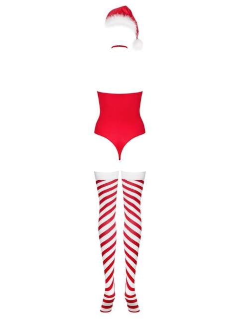 Bielizna-Kissmas body czerwone L/XL Obsessive - Amocarat Sp. z o.o.