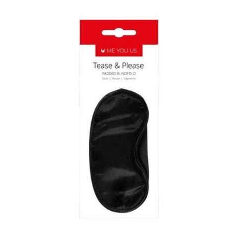 Maska- Me You Us Tease And Please Padded Blindfold Black ABS - Intimate Distribution (dystrybutor)