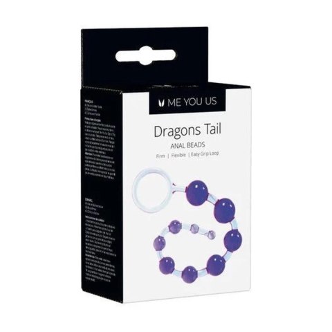 Plug/kulki- Me You Us Dragonz Tail Anal Beads Violet ABS - Intimate Distribution (dystrybutor)