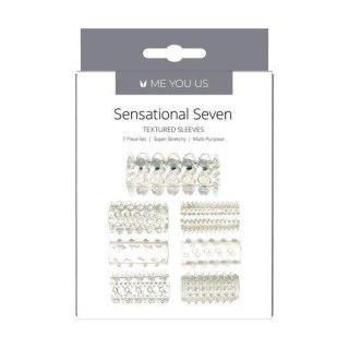 Stymulator- Me you Us Sensual Seven Textured Sleeves Transparent Small ABS - Intimate Distribution (dystrybutor)