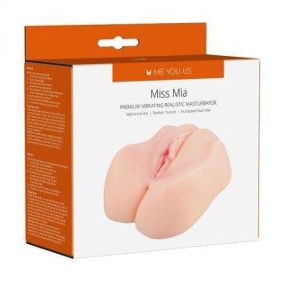 Masturbator- Me You Us Miss Mia Premium Vibrating Realistic Masturbator Flesh ABS - Intimate Distribution (dystrybutor)