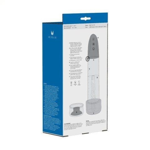 Me You Us Platinum Duo Automatic Pump Masturbator Clear/Black ABS - Intimate Distribution (dystrybutor)