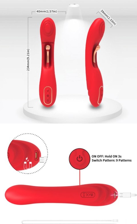 Fishhook Red Dual-point vibration Boys of Toys Sp. z o.o.