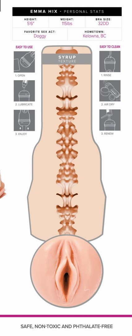 Fleshlight - Girls Emma Hix Syrup Signature Vagina Beige ONE-DC B.V.