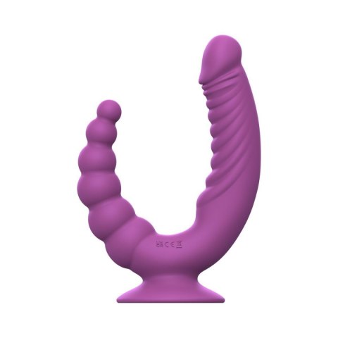 Teazers - Double Vibrator with Suction Cup and Remote - Purple ONE-DC B.V.