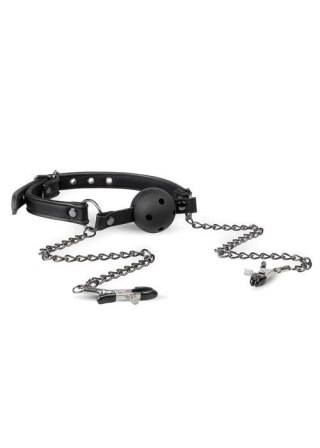 Knebel-Open Ball Gag With Nipple Clamps ONE-DC B.V.