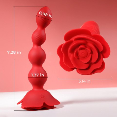Rose rotating anal beads Boys of Toys Sp. z o.o.