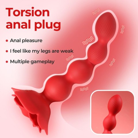Rose rotating anal beads Boys of Toys Sp. z o.o.
