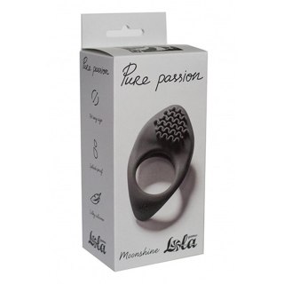 Erection Vibroring Pure Passion Moonshine black Intimate Distribution