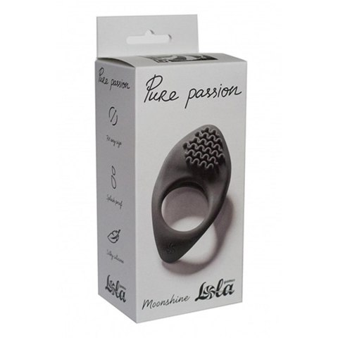 Erection Vibroring Pure Passion Moonshine black Intimate Distribution
