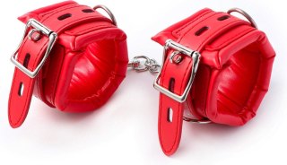 Fetish Fever - Cuffs with chain - Red Intimate Distribution